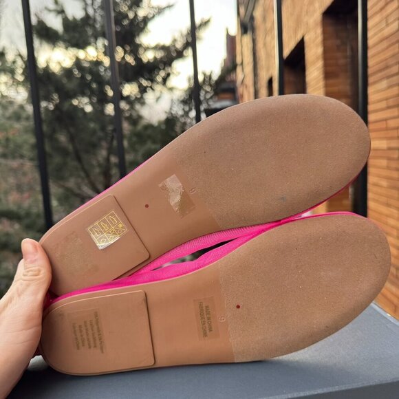 New Jeffrey Campbell Swan Lake Moira Mesh Flats Ballet Shoes Pink Fuchsia - Picture 11 of 13